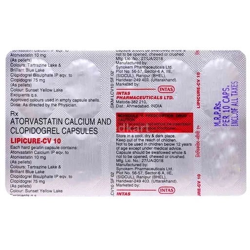 lipicure cv 10mg capsule 10's